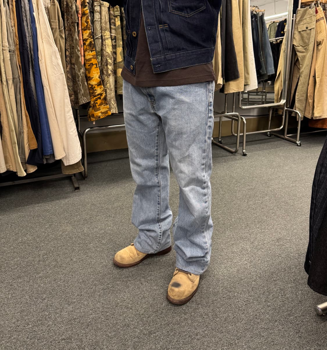 35)리바이스 517 빈티지 연청 부츠컷 데님팬츠 상품이미지1