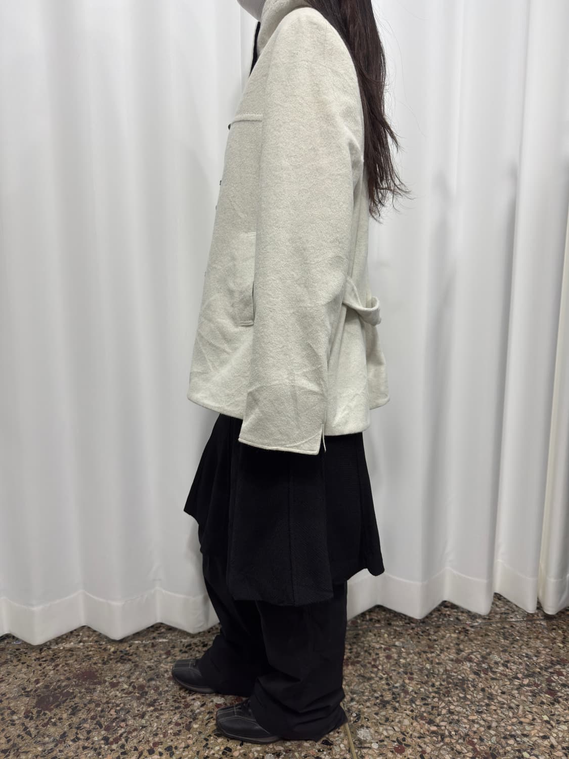 kiyoko takase white hood duffle coat 상품이미지5