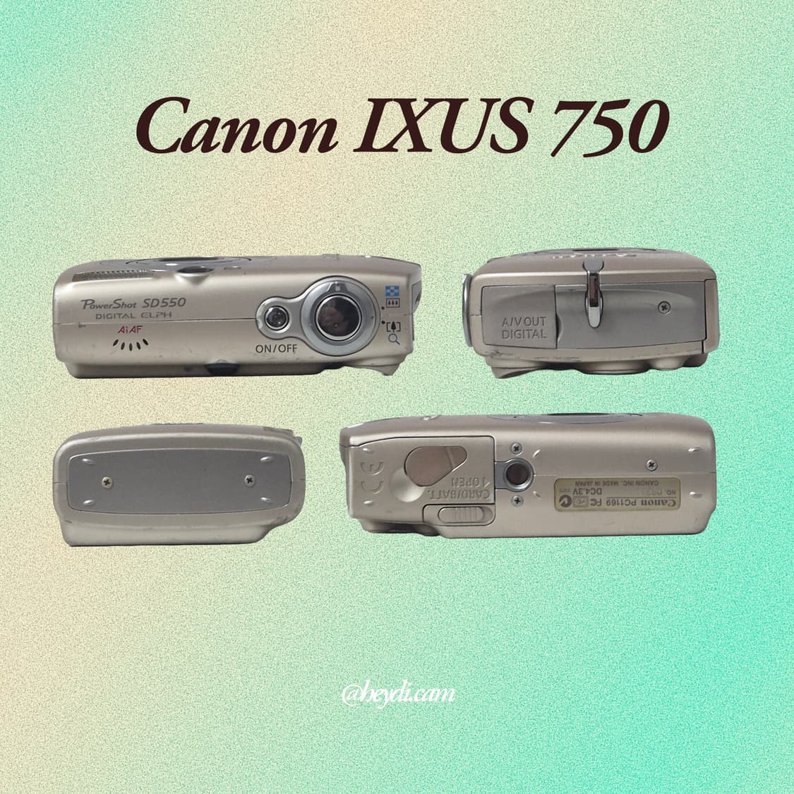(아일릿 원희) 캐논 ixus750 IXY700 골드 상품이미지3