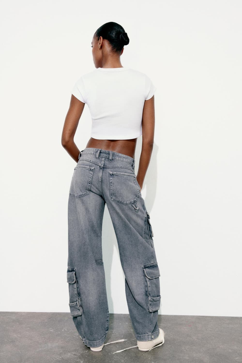 zara TRF 미드라이즈 카고팬츠 상품이미지6