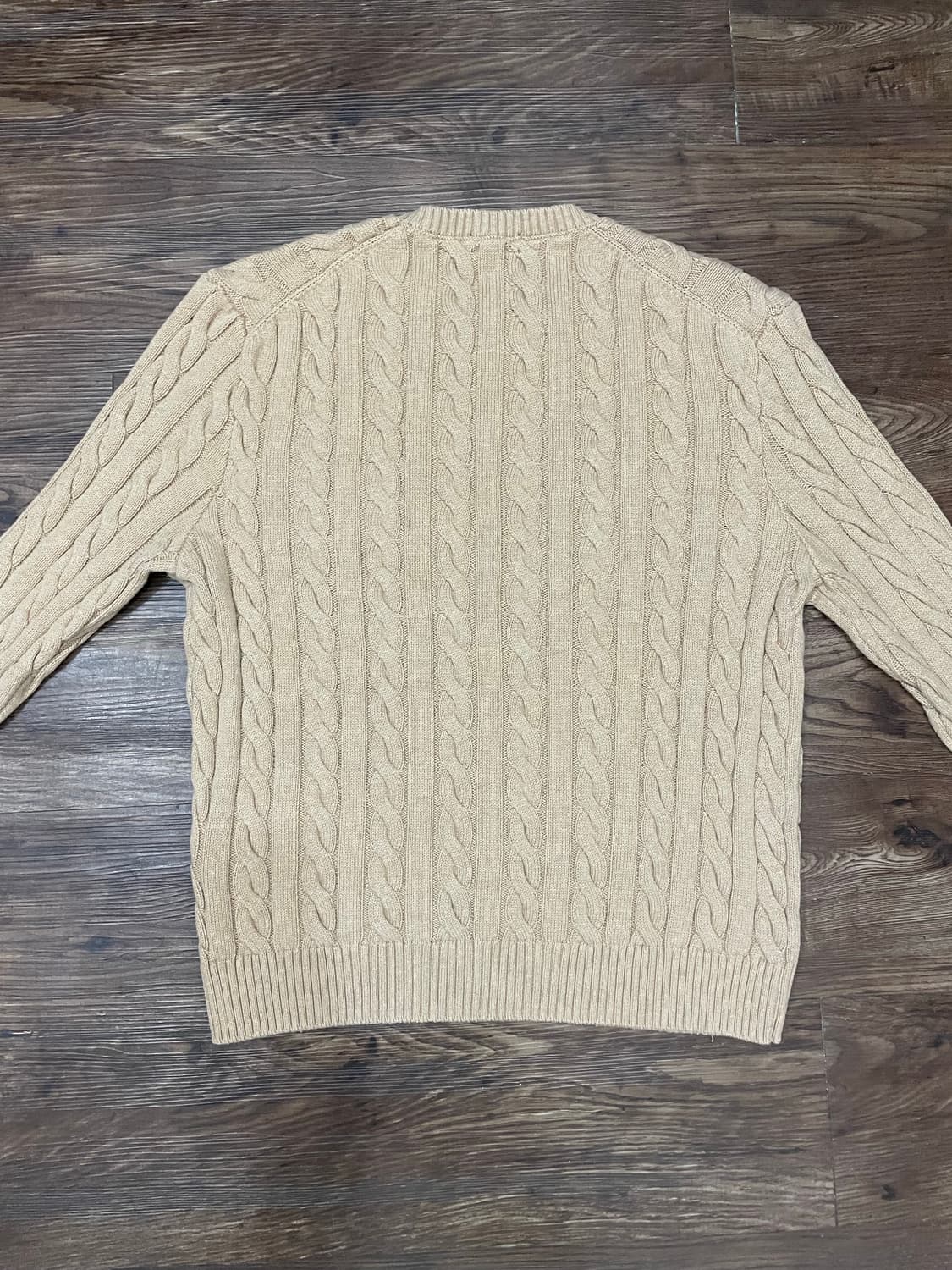 폴로 랄프로렌 베이지 케이블 니트 코튼 스웨터 상품이미지8