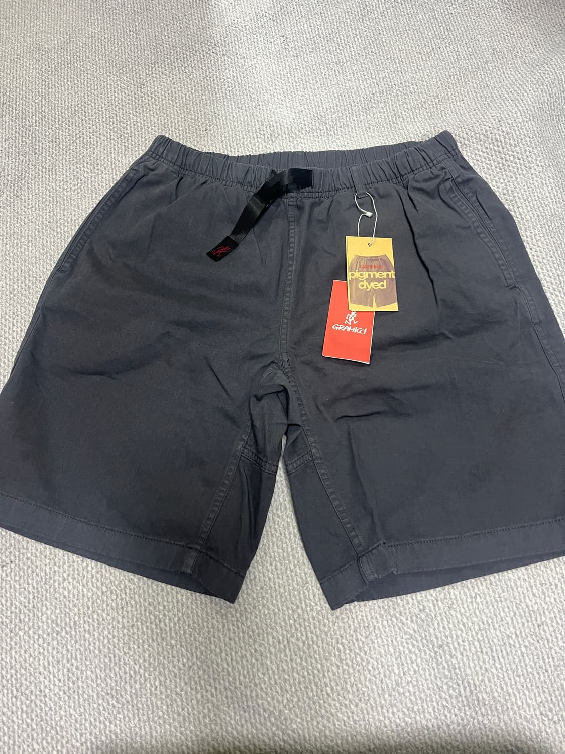 그라미치 지쇼트 G-SHORT 희귀색상 피그먼트 다이드 포실그레이 L 상품이미지2