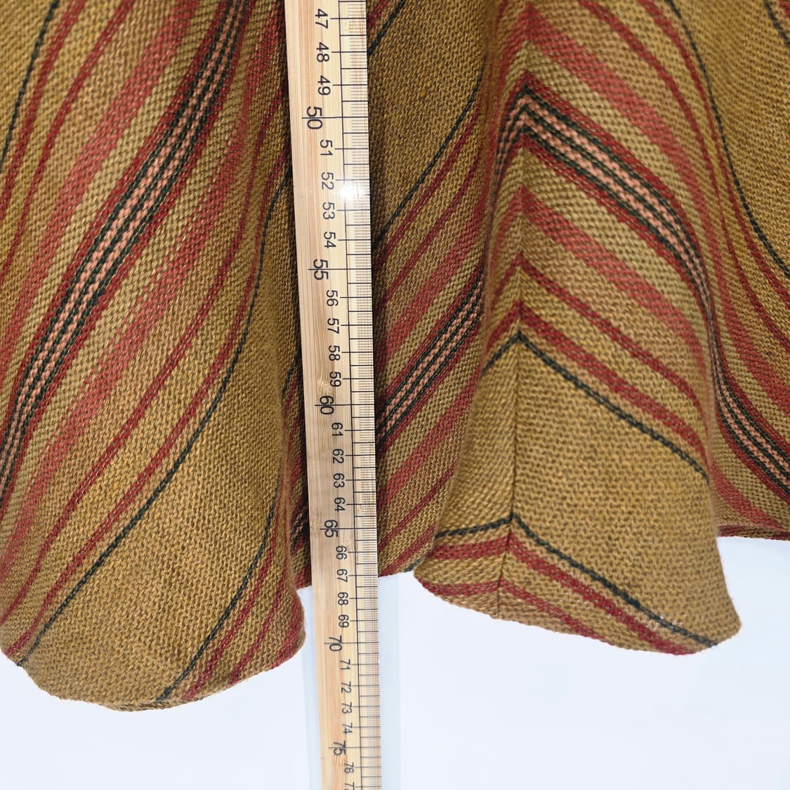 Lauren Ralph Lauren 브라운 스트라이프 린넨 롱 스커트 상품이미지2