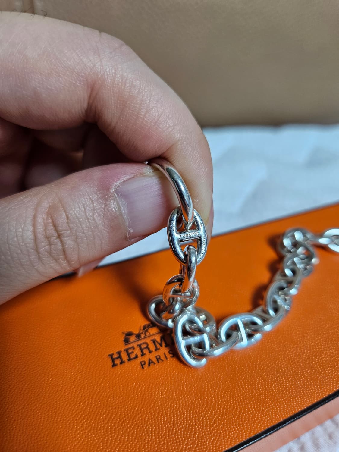 에르메스 샹달 브레이슬릿 팔찌 실버 상품이미지5