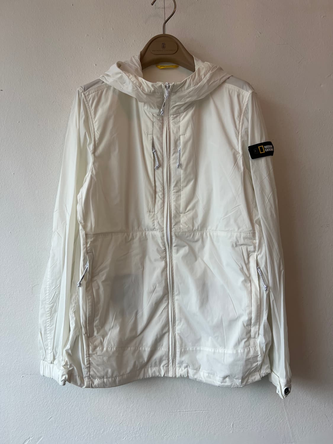 내셔널지오그래픽 키즈 아이보리윈드브레이커 바람막이후드점퍼 상품이미지2