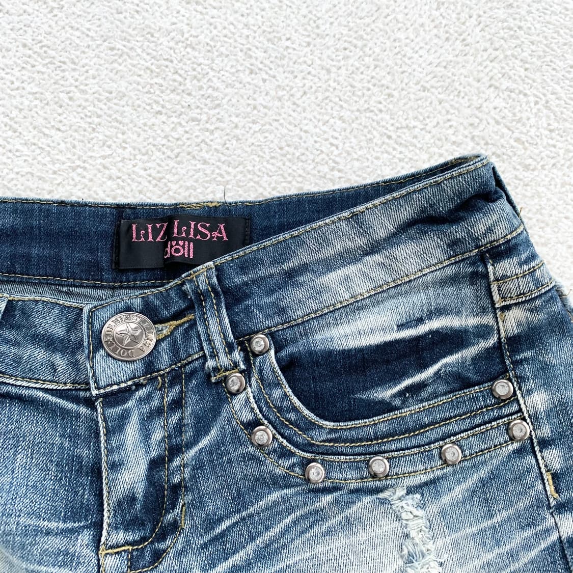 Liz lisa doll ♥ 리즈리사돌 y2k 데님 숏팬츠 상품이미지4