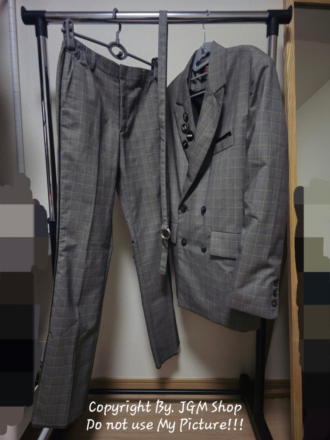 어나더유스 나이트메어 체크 수트 셋업 상품이미지1