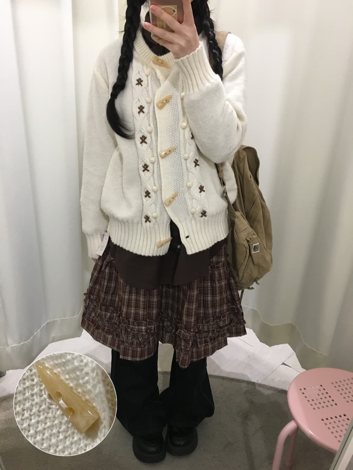 duffle flower cardigan 상품이미지1