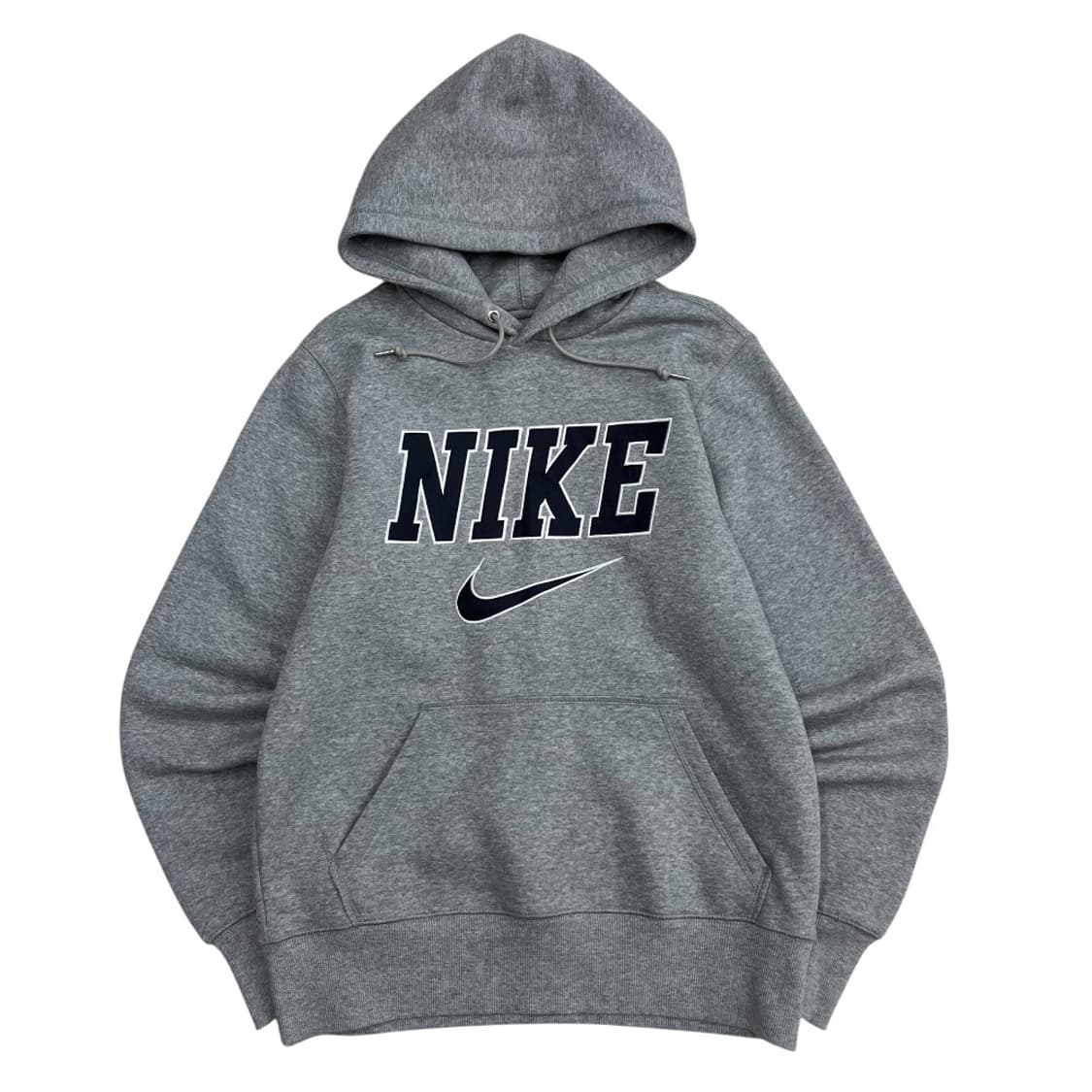 나이키 블랙 패치로고 그레이 후드 S 상품이미지2