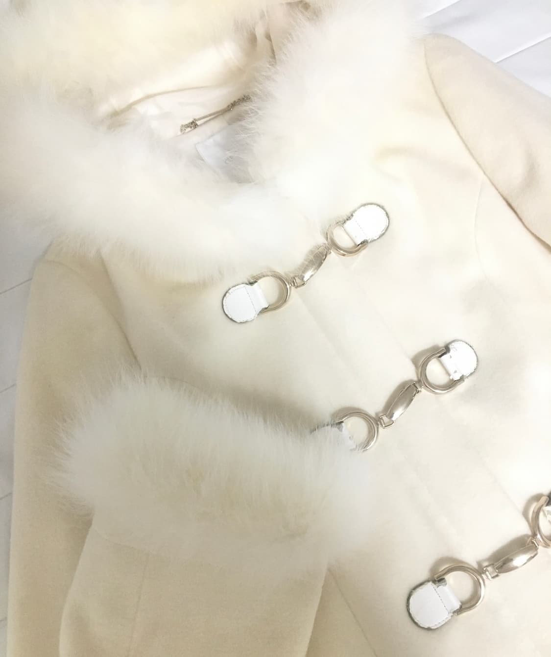 세실맥비 달천깔 아이보리 롱코트 엣팃시 진리 stc 빈티지 상품이미지1