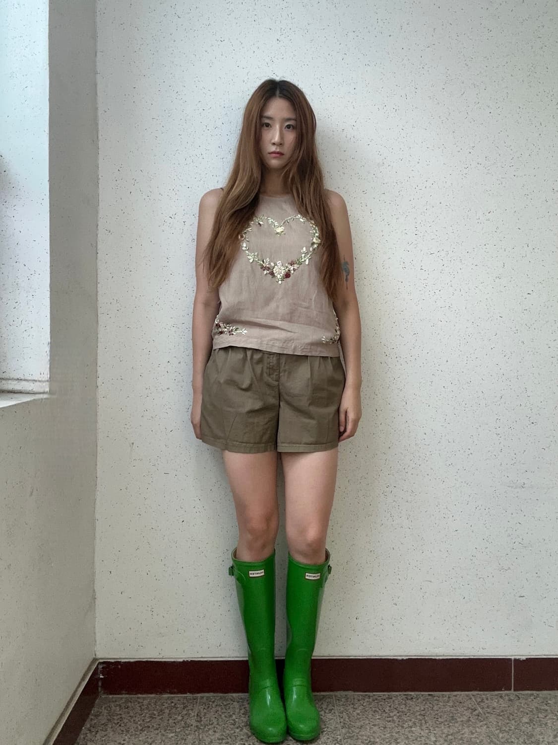 꼼데 가르송 트리콧 하트 자수 카고 탑 상품이미지7