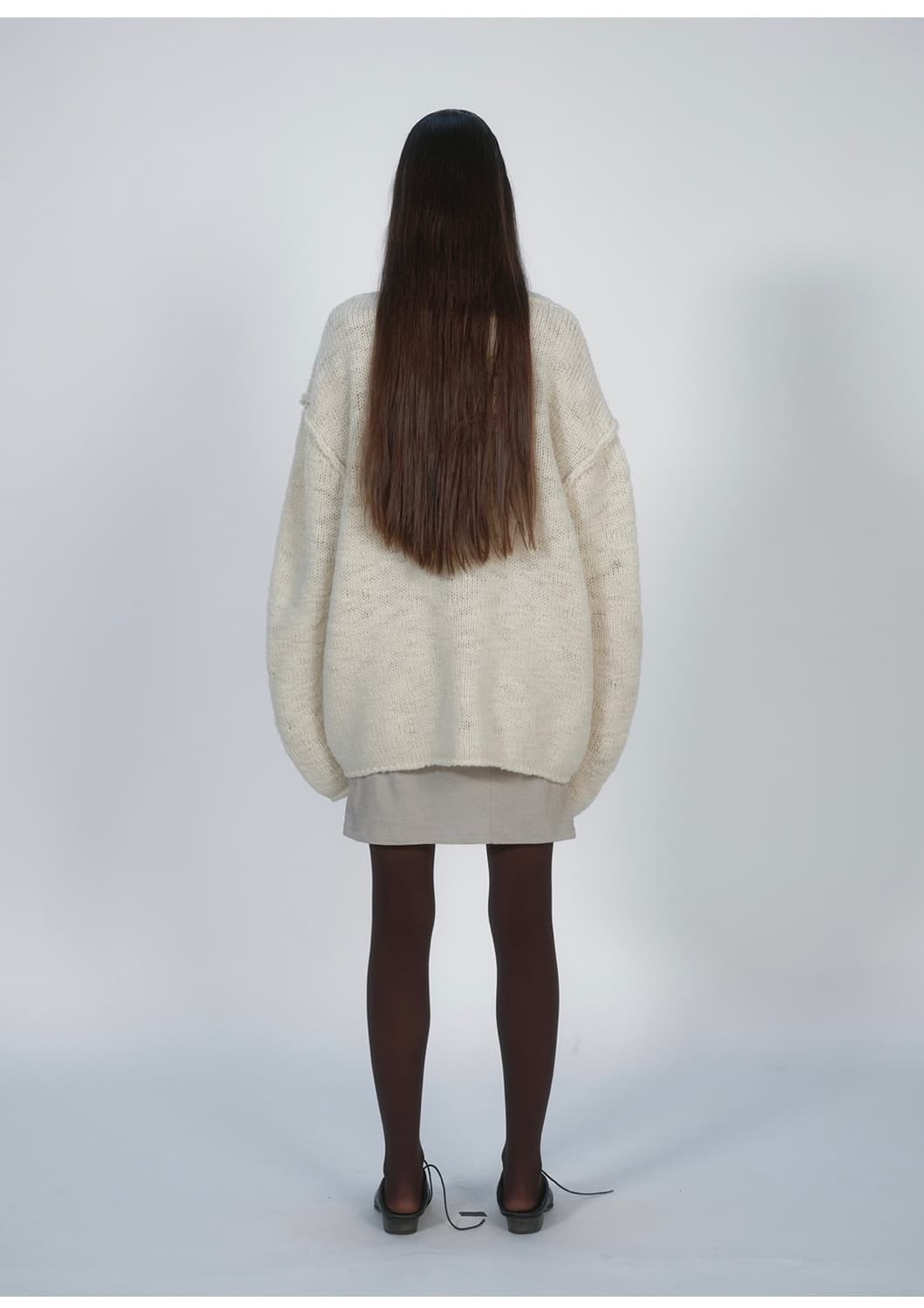낫띵에브리띵 BALLOON SLEEVE SWEATER IN IVORY 상품이미지2