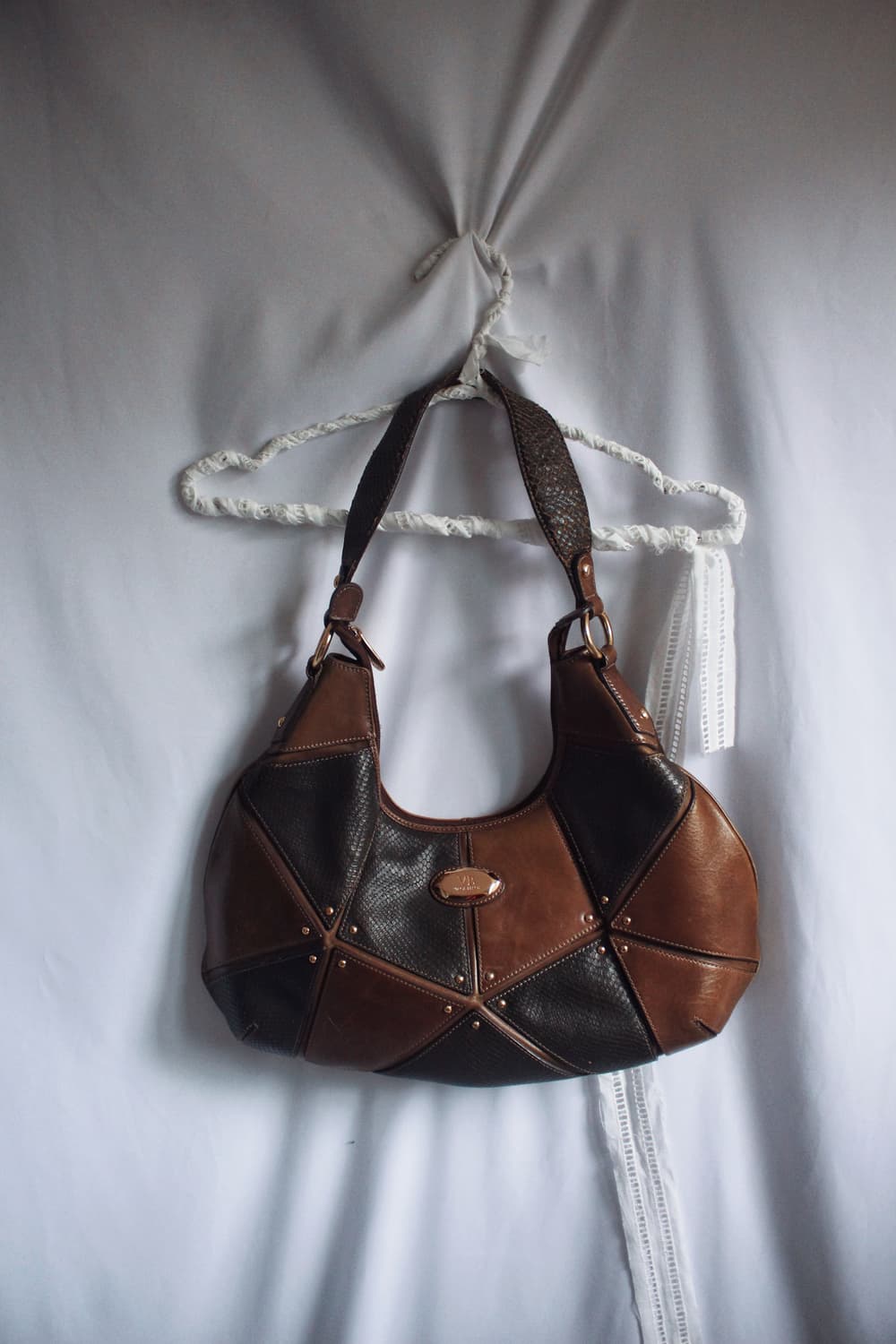 Western patchworks leather bag 상품이미지3