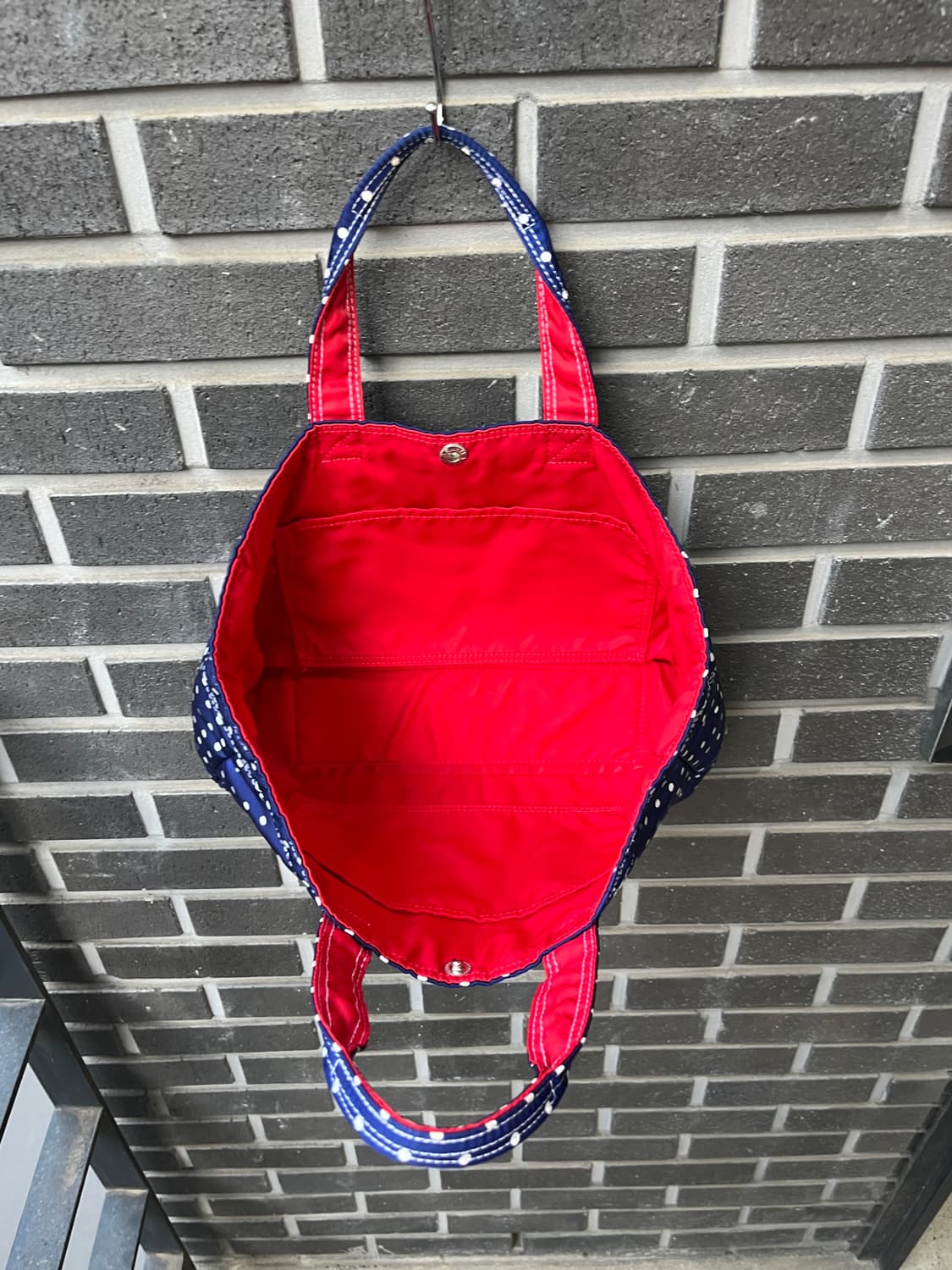 Porter x Hello kitty 포터x헬로키티 도트 토트백 블루 상품이미지5