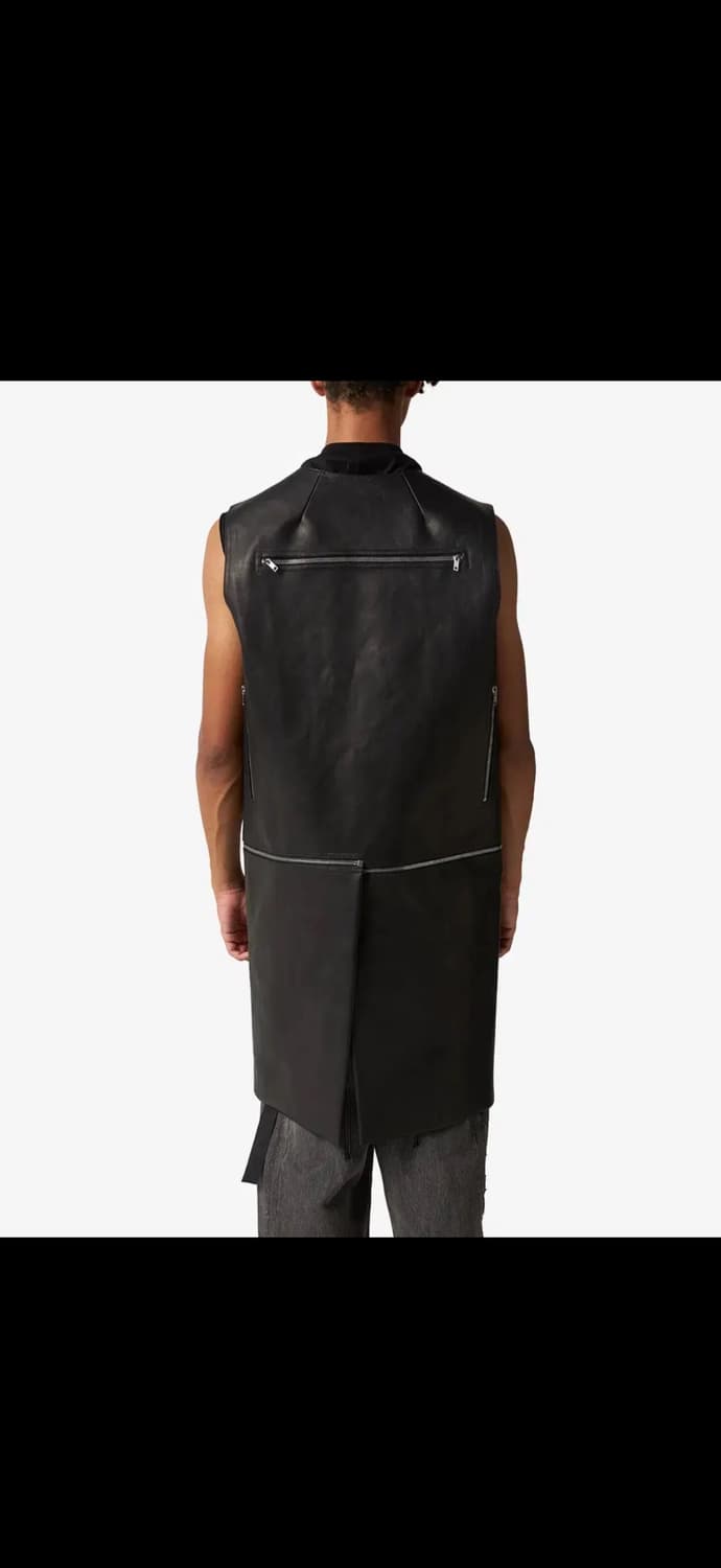 24FW 릭오웬스 유틸리티 레더 베스트 블랙 50 상품이미지10