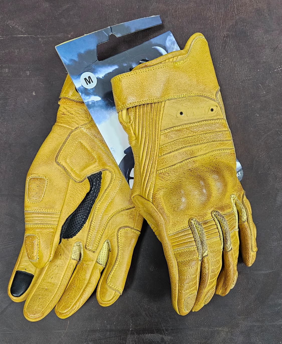 빈티지 바이크 가죽 장갑, 사이즈 M 상품이미지4