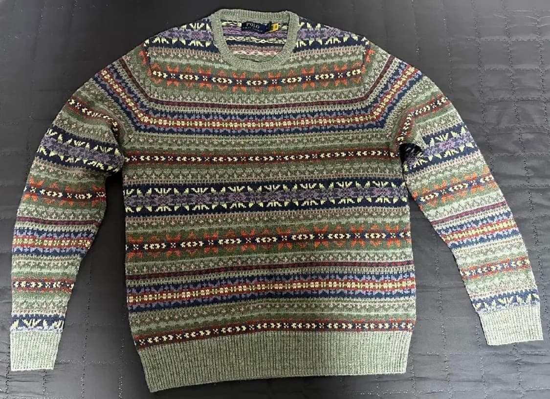 폴로 QR라벨 페어아일 스웨터 상품이미지2