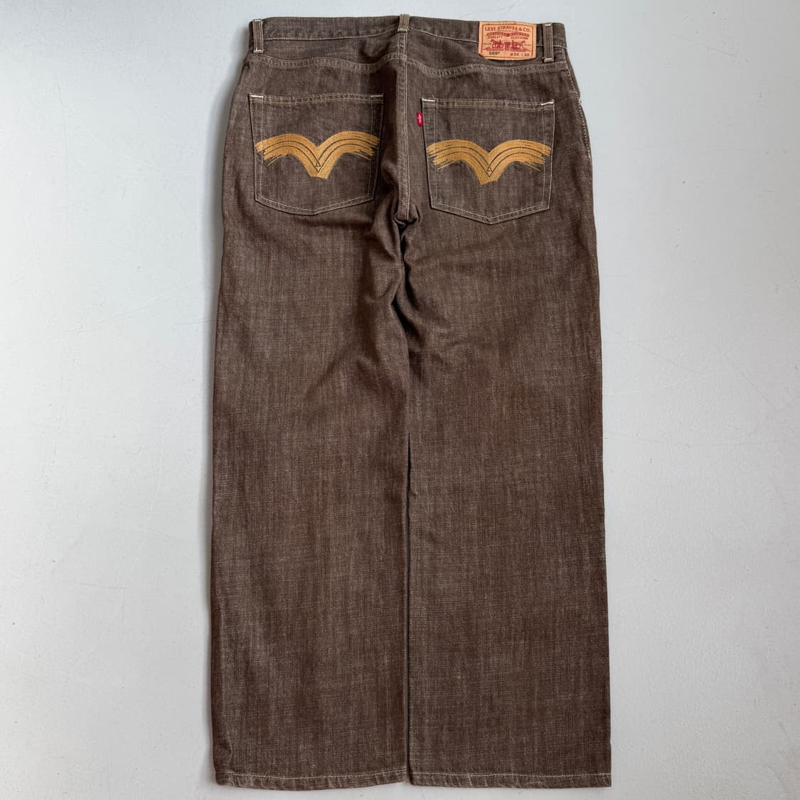 리바이스 00s 569 와이드 데님팬츠 브라운 상품이미지3
