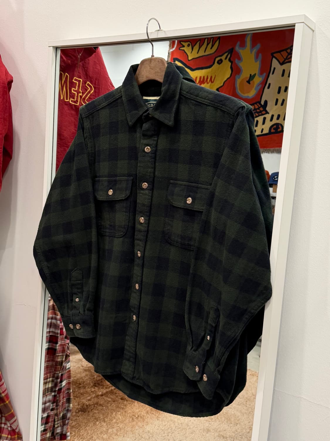 00s Field & Stream 빈티지 플란넬 체크 셔츠 상품이미지1