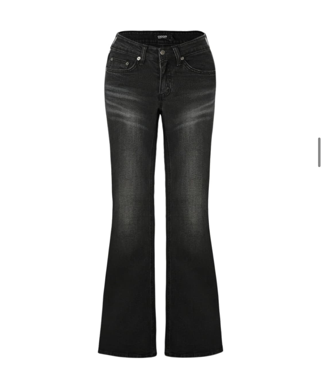 오도어 빈티지 로우 데님 블랙 1사이즈 상품이미지1