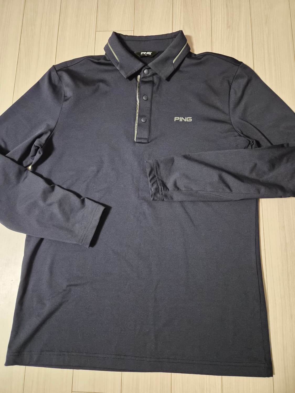 PING(핑) 정품 남성 긴팔 카라 티셔츠 (사이즈 100 / 네이비) 상품이미지3