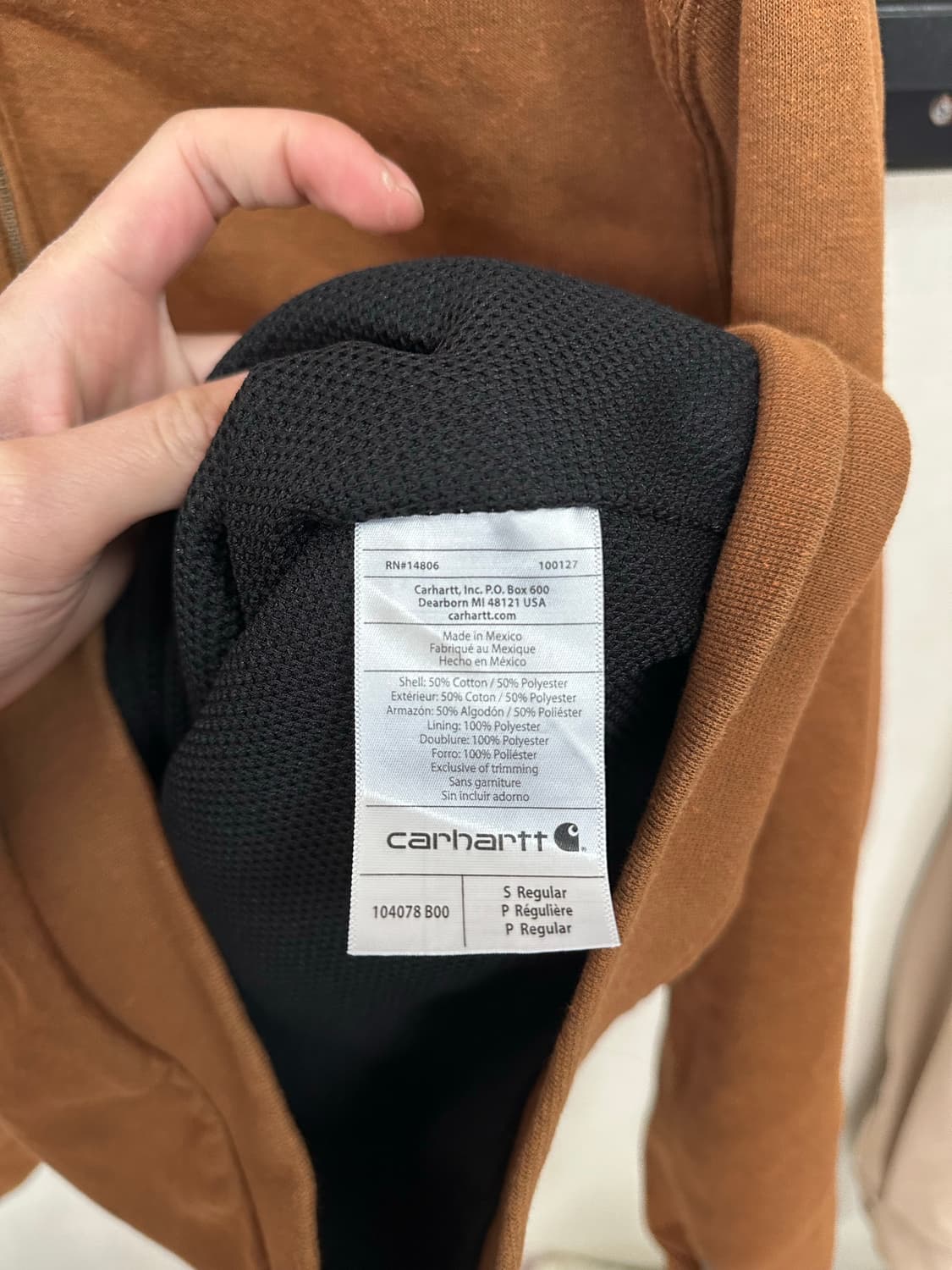 90s 칼하트 후드집업 S(95-100) 상품이미지5