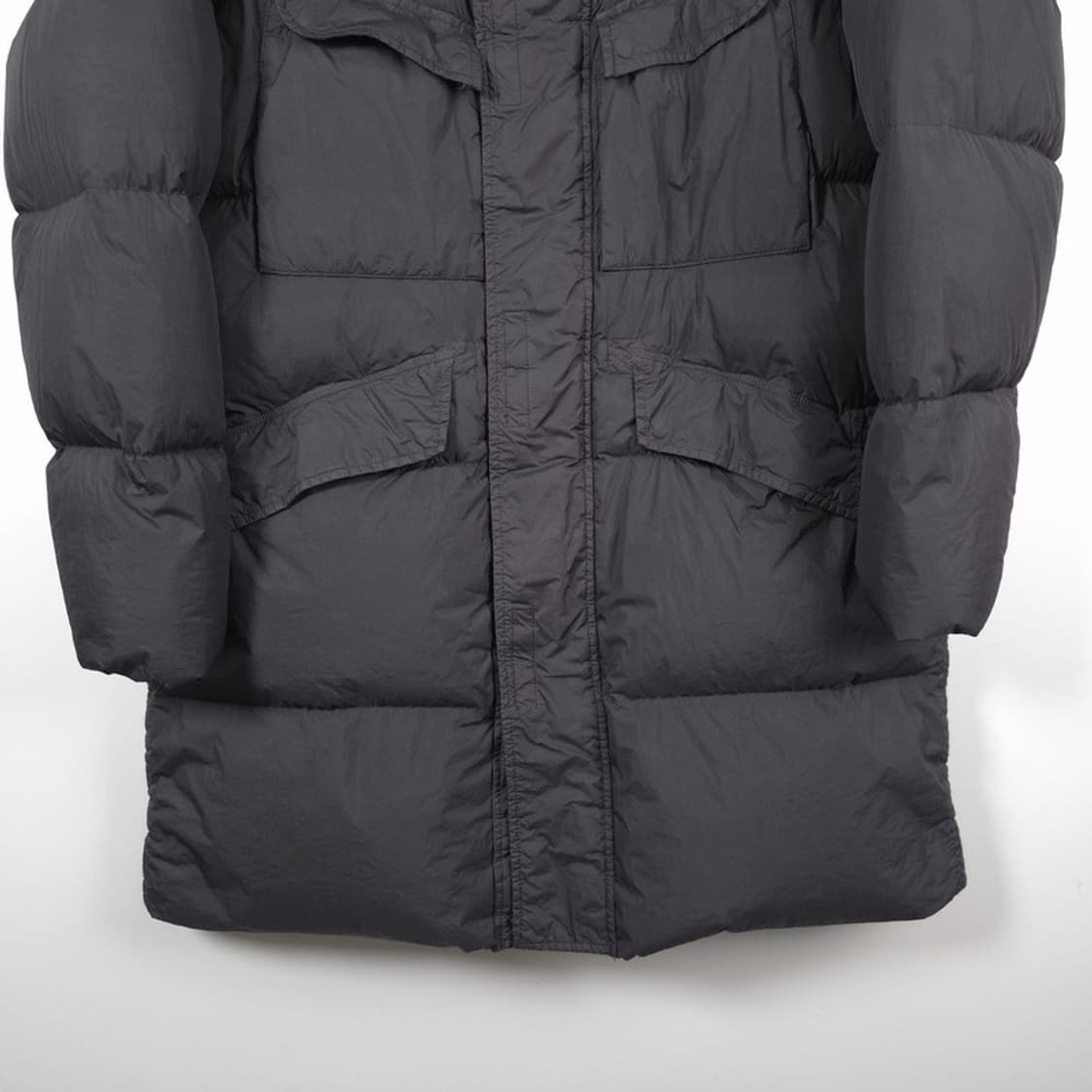 스톤아일랜드 가먼트다잉 크링클랩스 롱 다운 패딩 상품이미지4