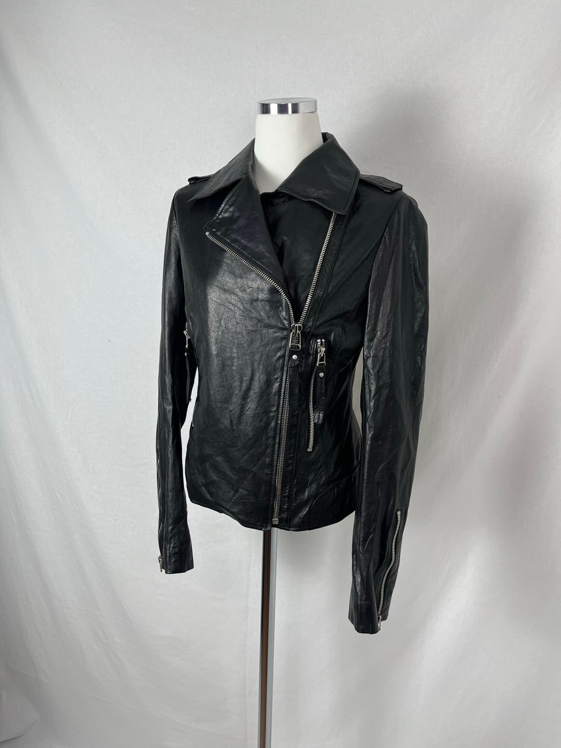 Vintage 리얼레더 라이더 자켓 상품이미지2