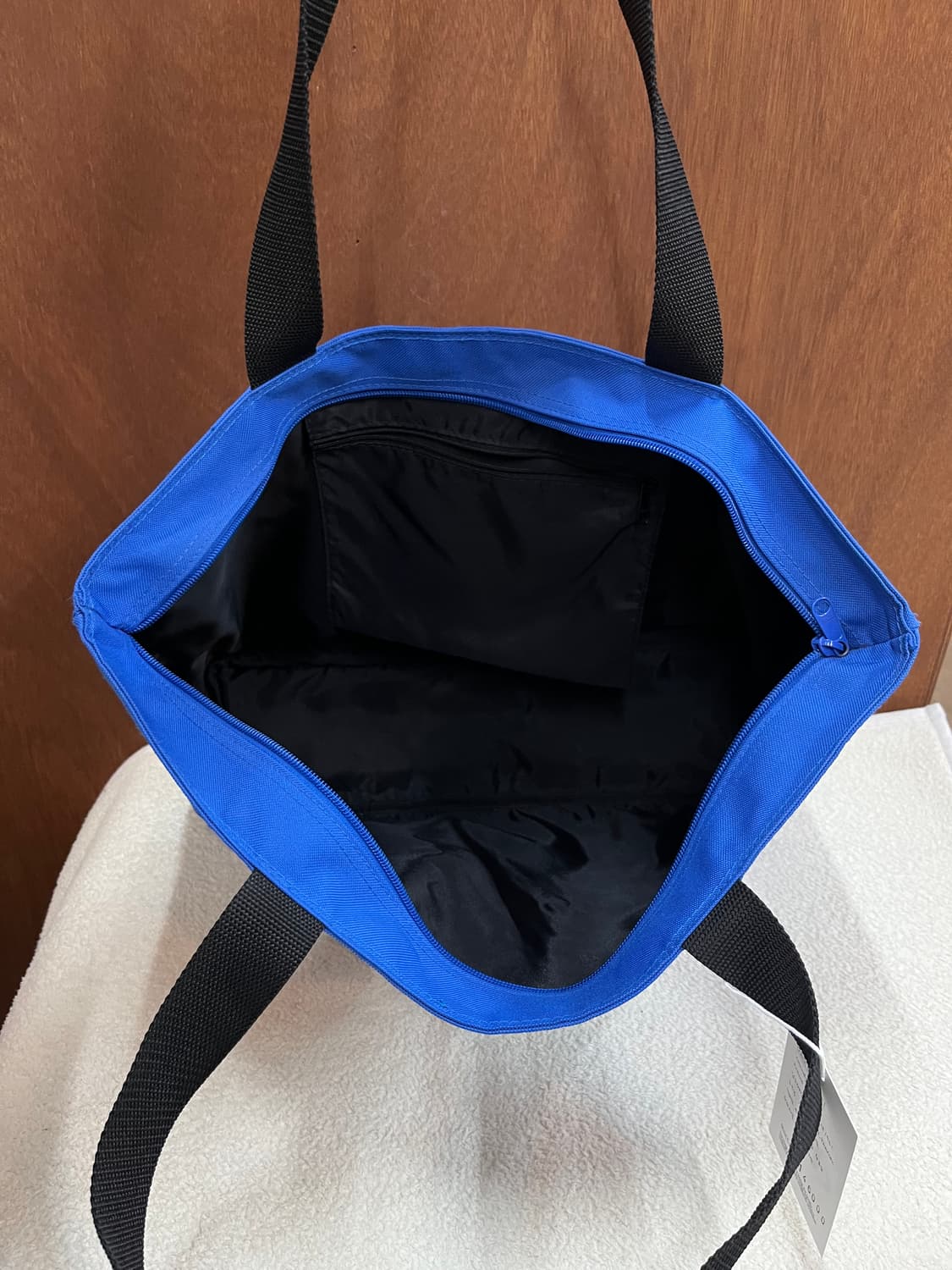 꾸레쥬 로고 쇼퍼백 블루 상품이미지5