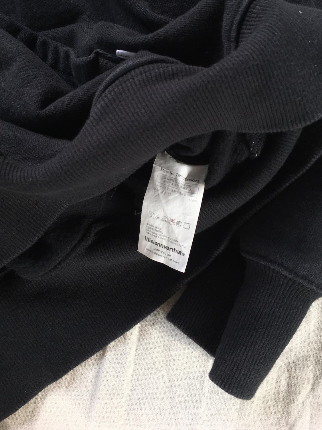 디스이즈네버뎃 로고 후드티 상품이미지5