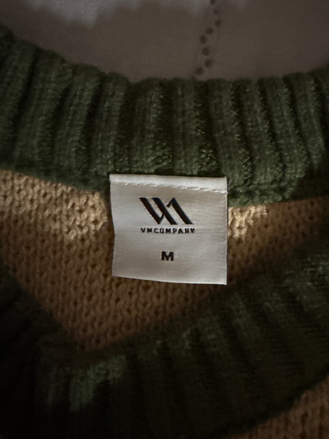 벤힛 스타캣 레글런 베이지카키 니트 M 상품이미지2