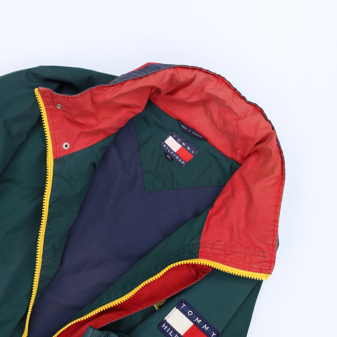 [XL] 타미힐피거 90s 올드스쿨 빈티지 바람막이 자켓 N6810 상품이미지5