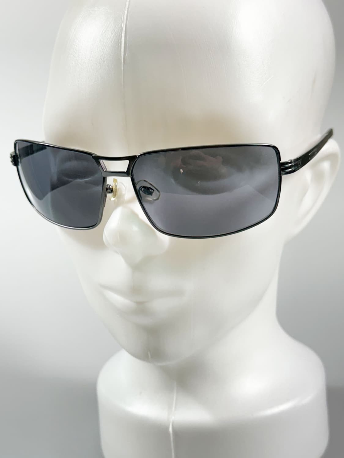 90s OCCHIALI 다크그레이 메탈 스퀘어 빈티지 선글라스 상품이미지9