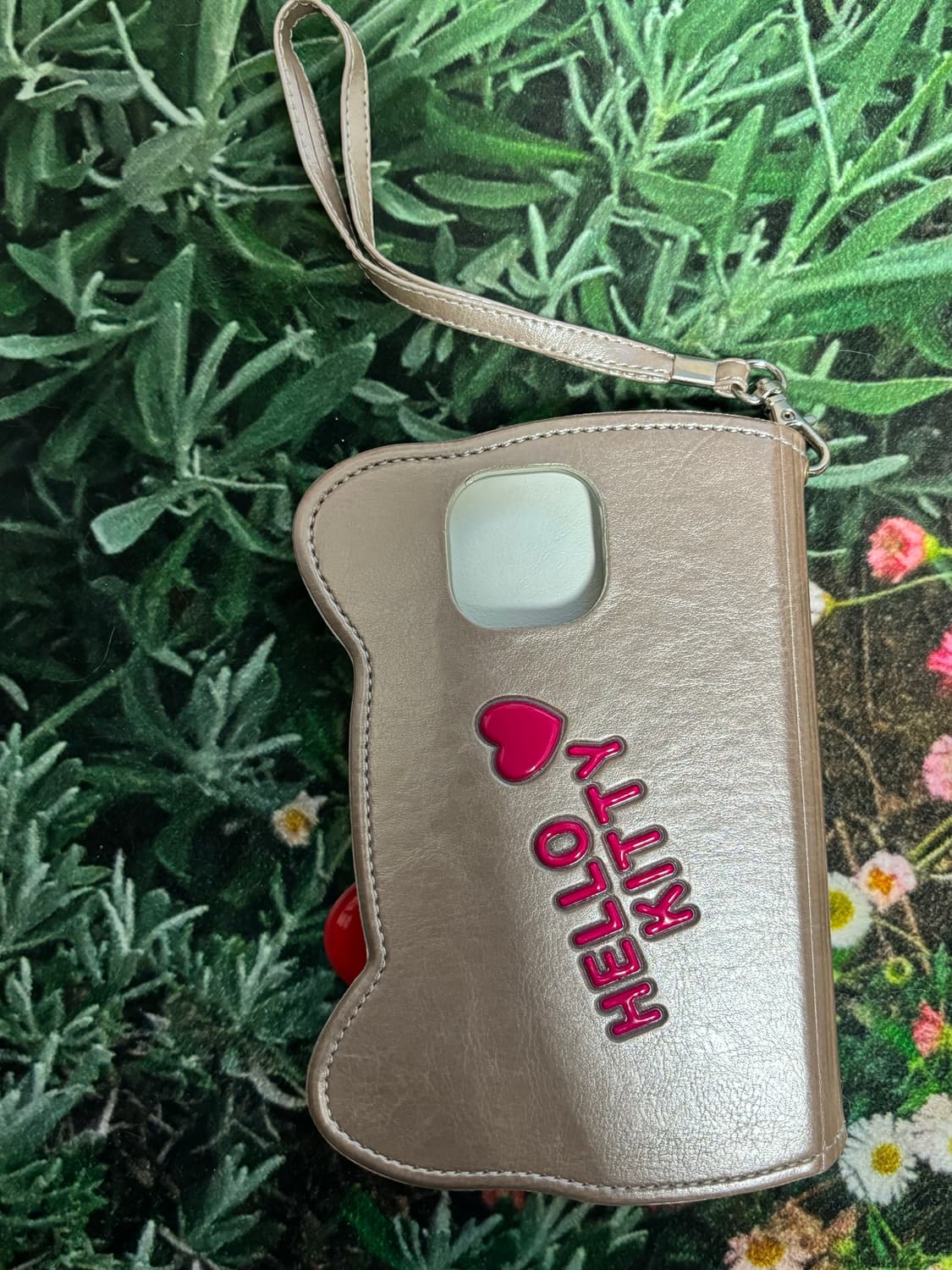 아이폰 15헬로키티 지갑케이스 (브라운) 상품이미지3