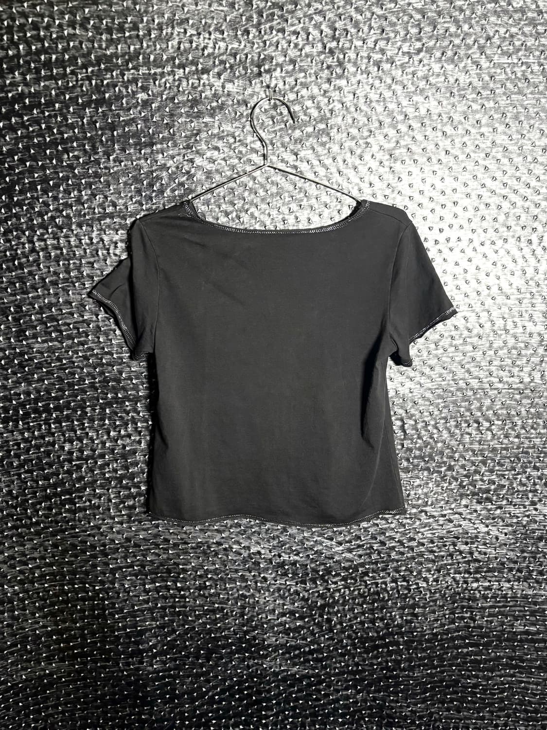 크롭 락 레터링 티셔츠 상품이미지3