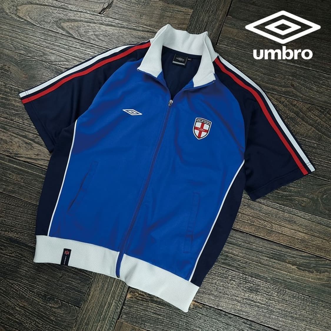 [엄브로] 잉글랜드 영국 축구팁 반팔 져지 트랙탑 집업 자켓 M19590 상품이미지1