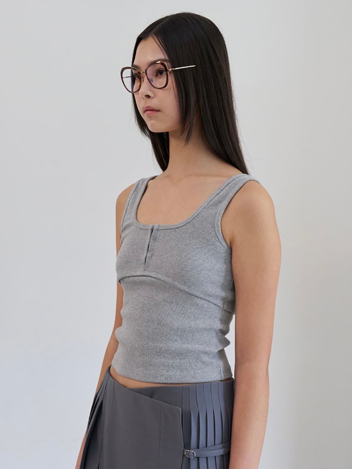 LCDC BUSTIER DETAIL TANK TOP M 상품이미지2