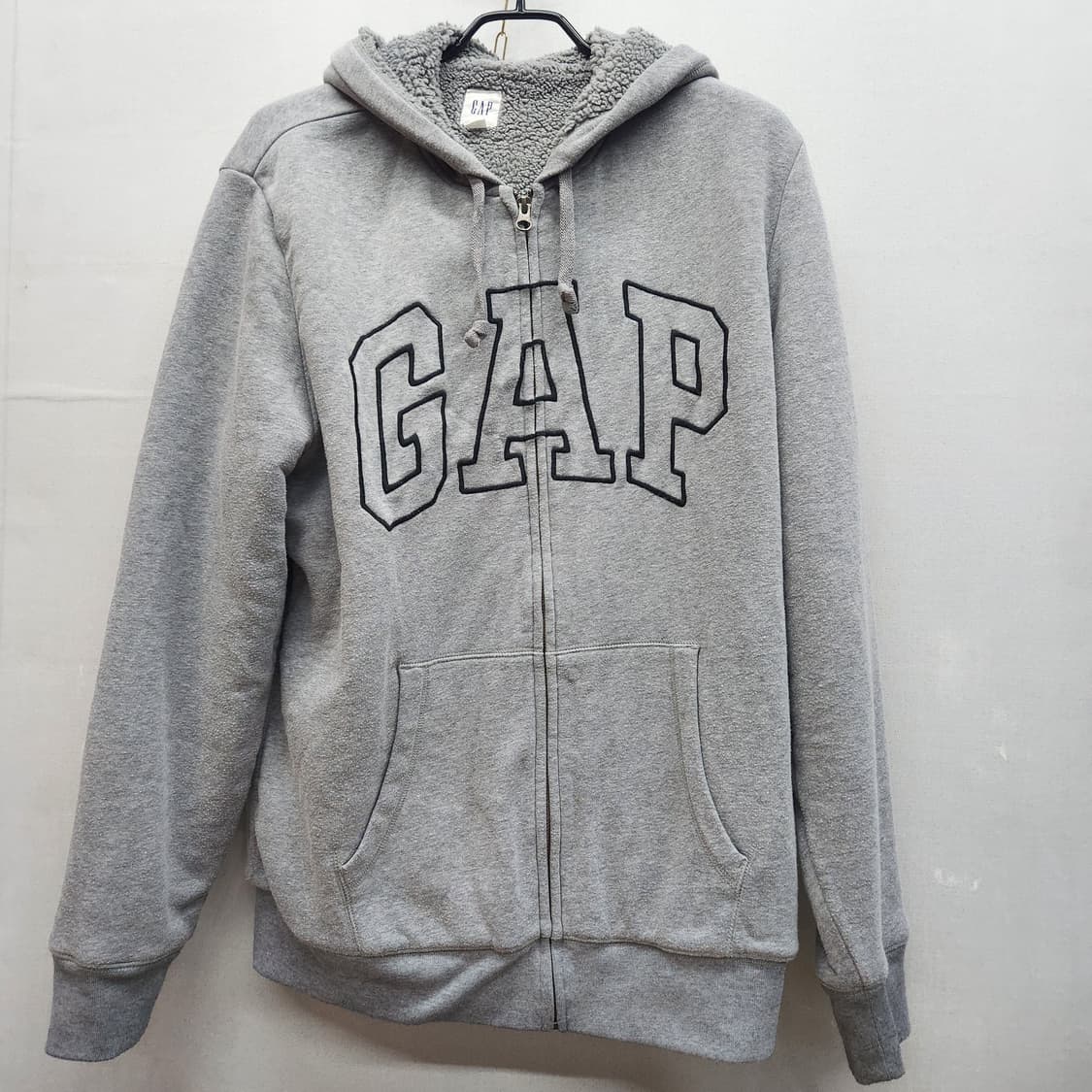 GAP 갭 안감 양털 빅로고 후드집업 XL 상품이미지1