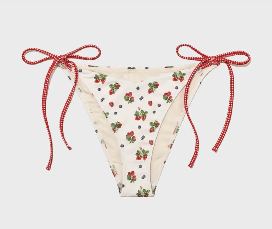 TIE SIDE BIKINI BOTTOM (MIX BERRY) 상품이미지1