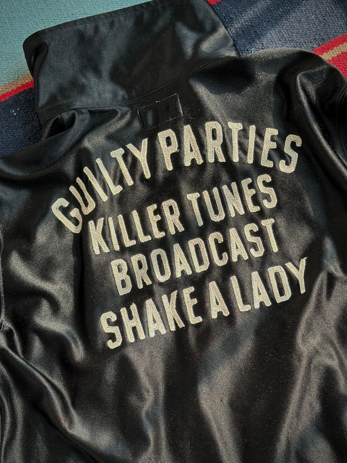 와코마리아 추리닝 저지 집업 자켓 블랙 상품이미지5