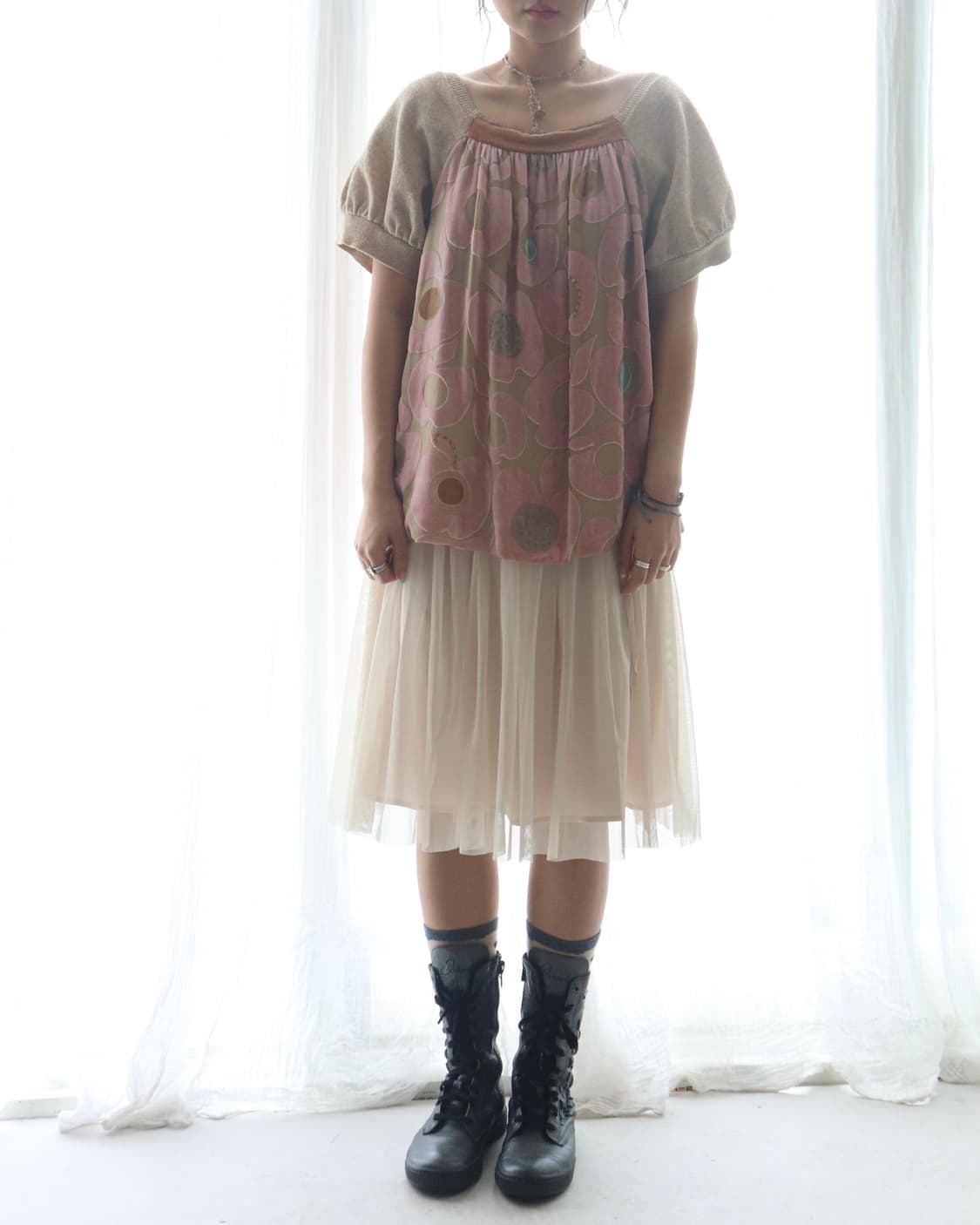[Tsumori Chisato] Silk Knit Blend Blouse 상품이미지3