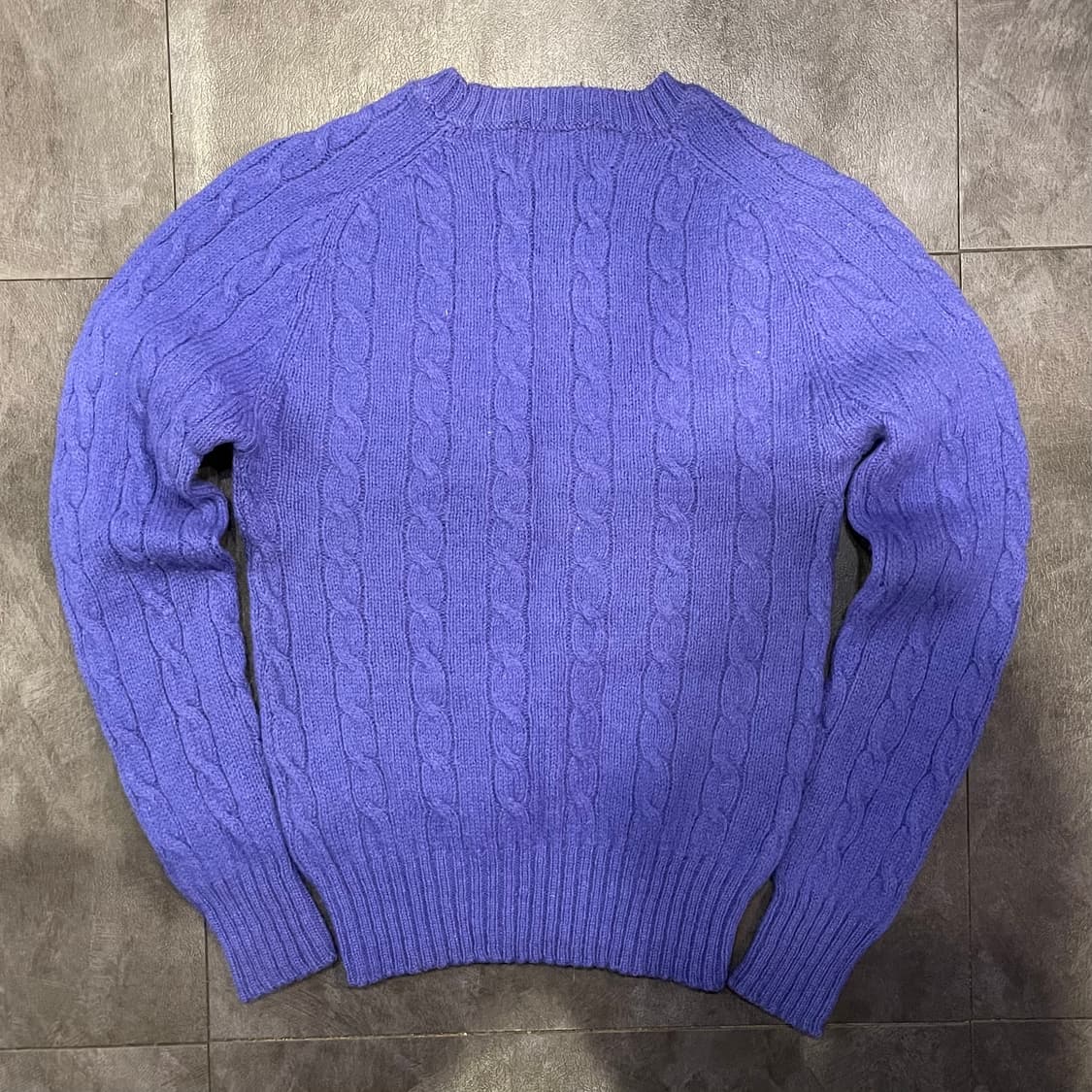 [IM] polo 폴로랄프로렌 꽈배기 퍼플 니트 상품이미지4