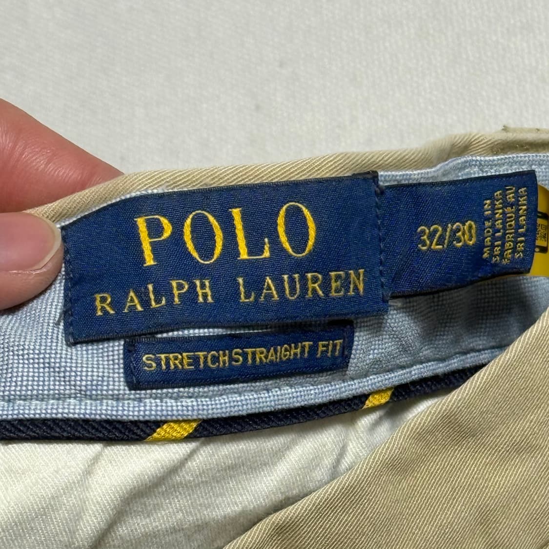 32/30 폴로랄프로렌 멀티 자수 베이지 치노 팬츠 상품이미지4