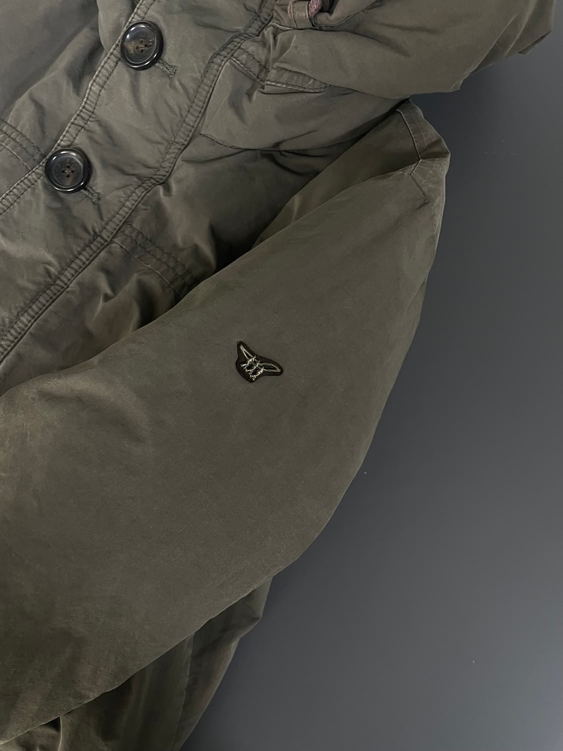 [L] 헨리코튼 은장 로고 다운 패딩 필드 자켓 상품이미지5