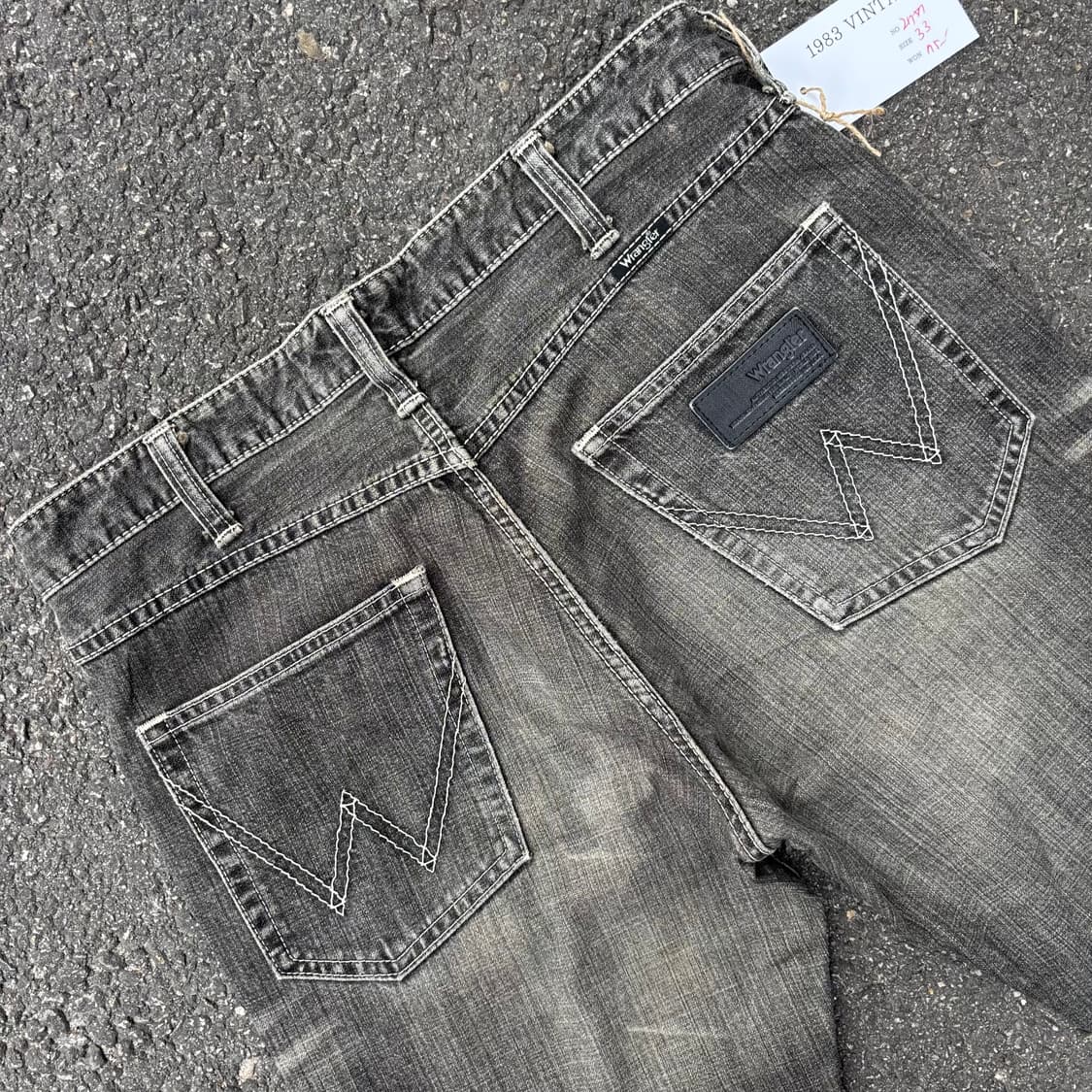 랭글러 부츠컷 데님 팬츠 블랙 상품이미지9