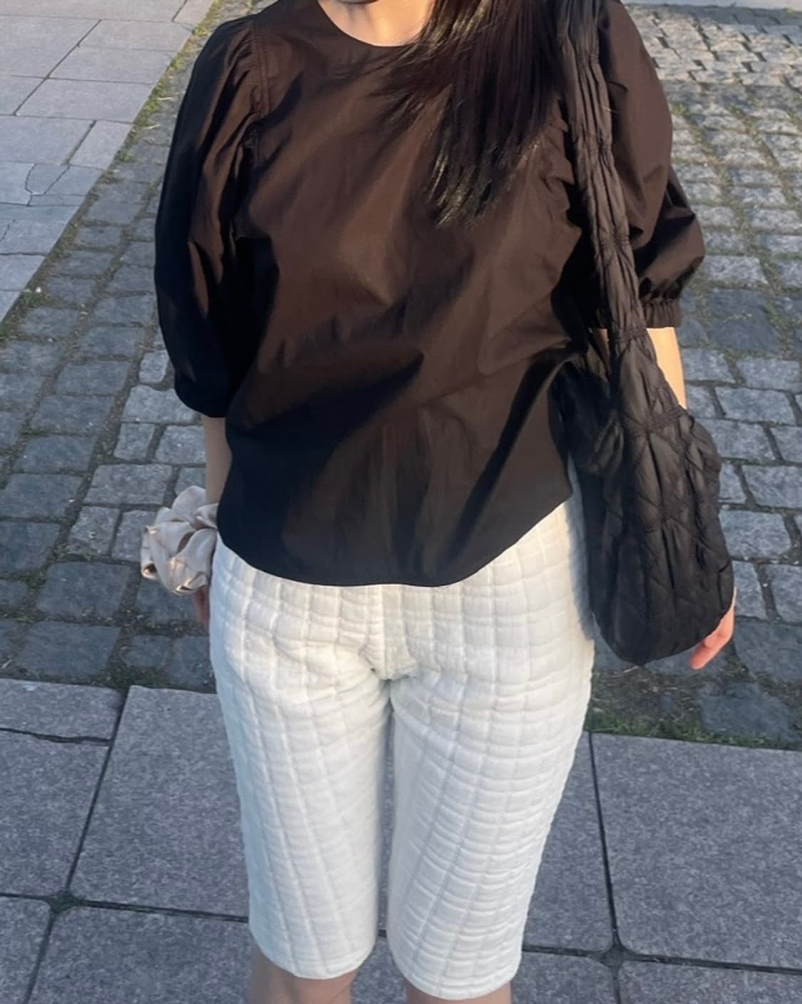 화이트 카프리 팬츠  상품이미지6