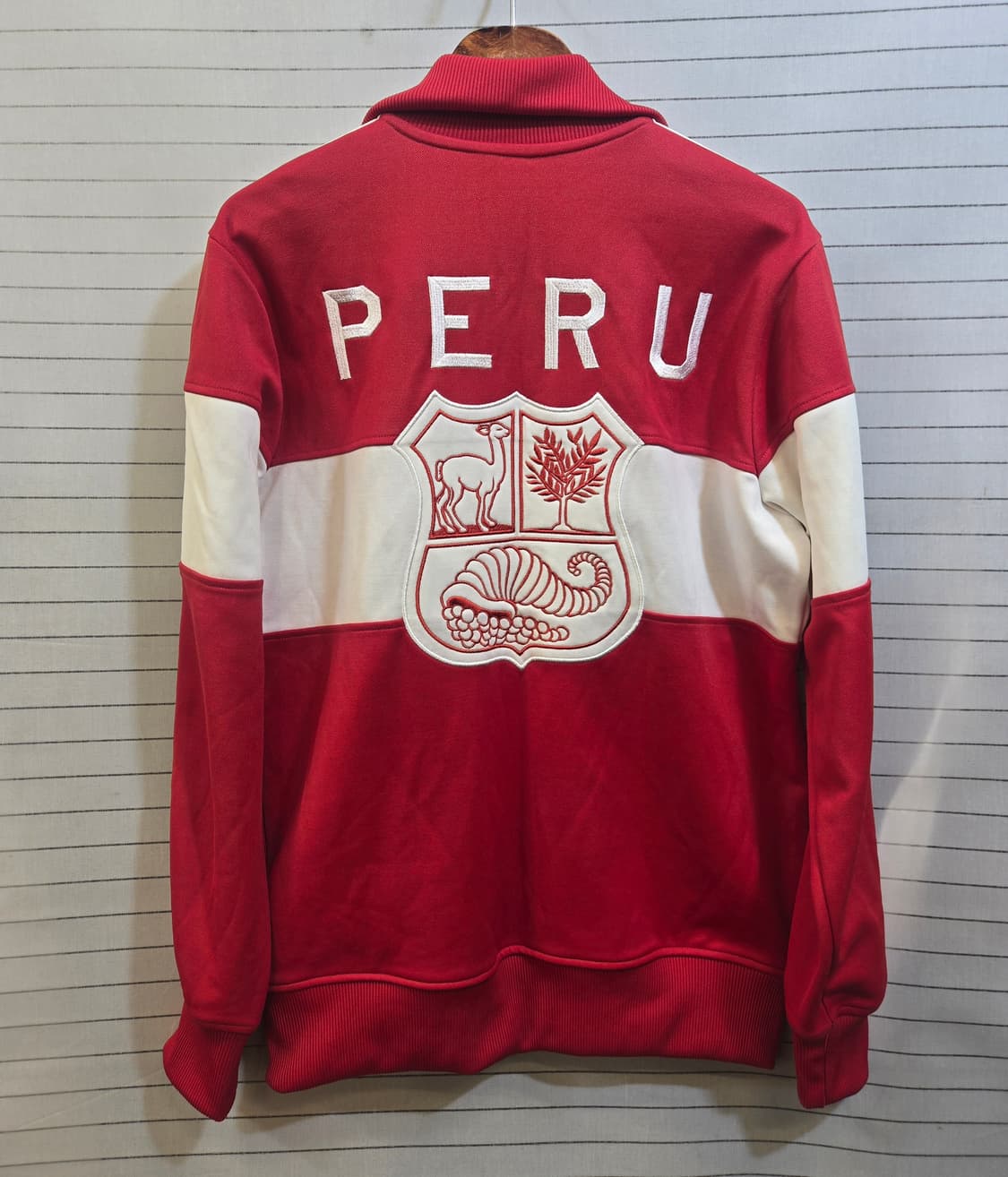 아디다스 페루 축구 져지 트랙탑 레드 상품이미지10