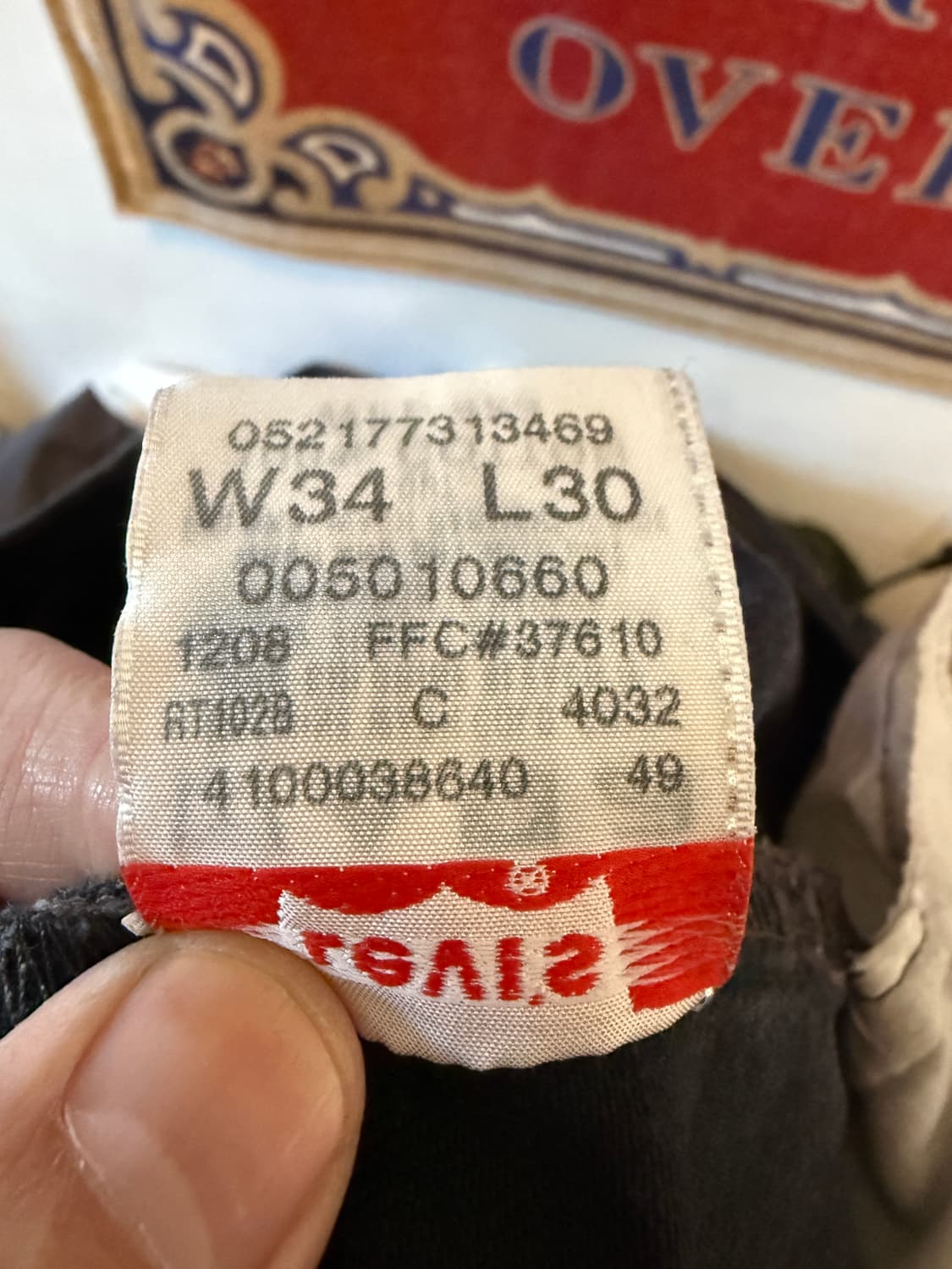 리바이스 501 흑청 34/30 00년대 상품이미지6