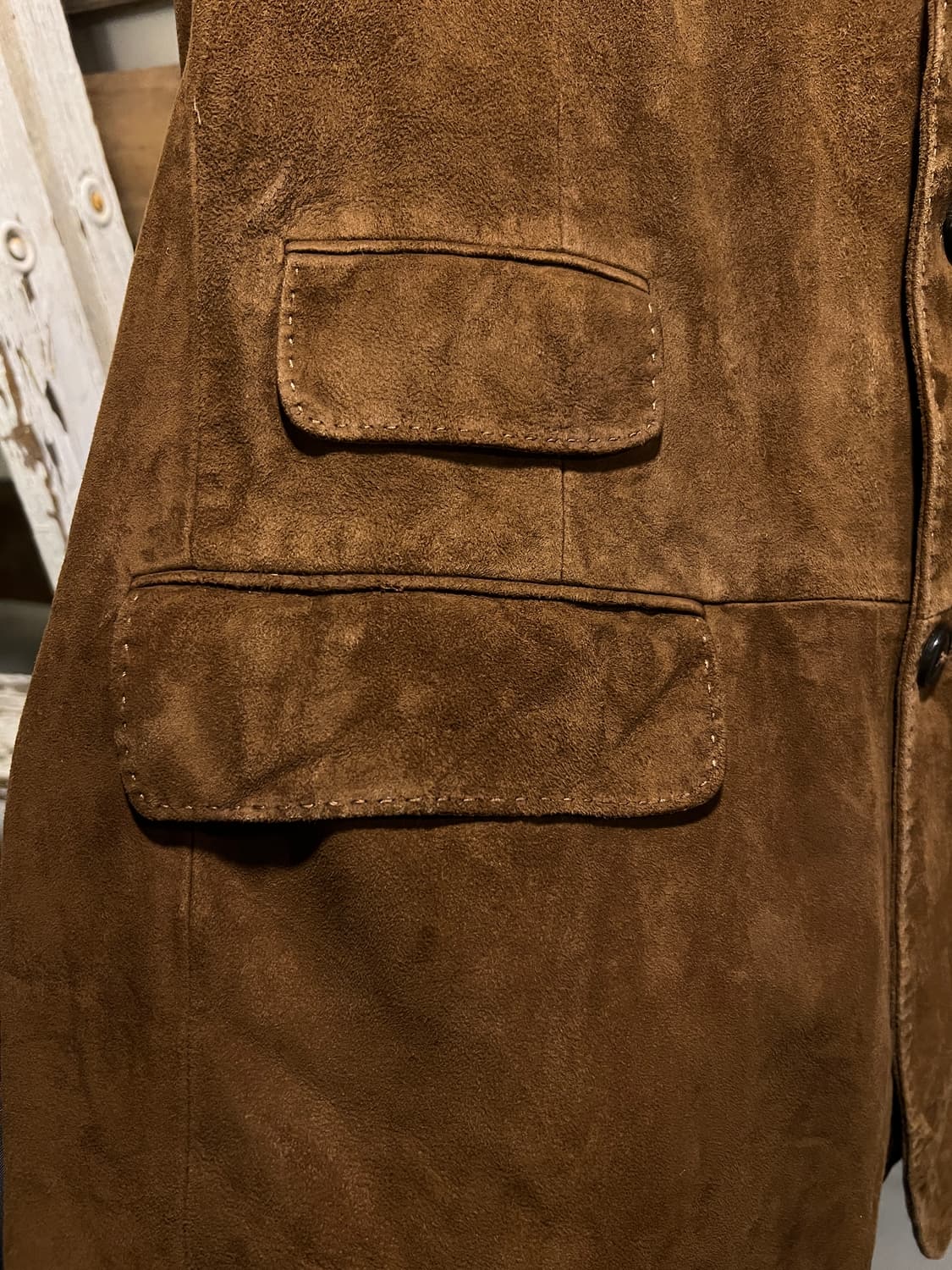 [L]폴로 랄프로렌 브라운 리얼 스웨이드 블레이저 자켓 상품이미지4