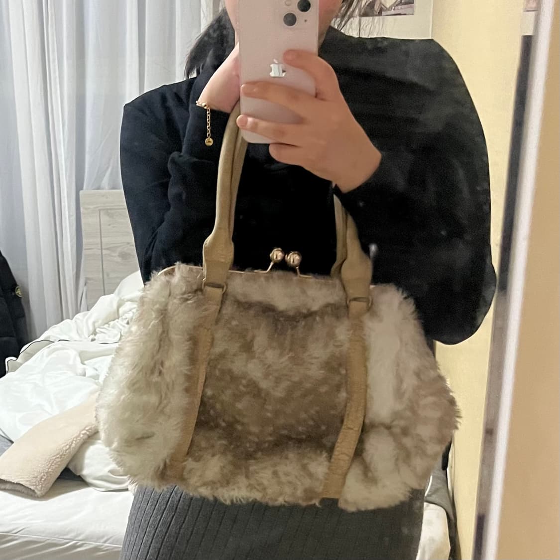 갸루깔 세실맥비 빈티지 퍼 가방 상품이미지4